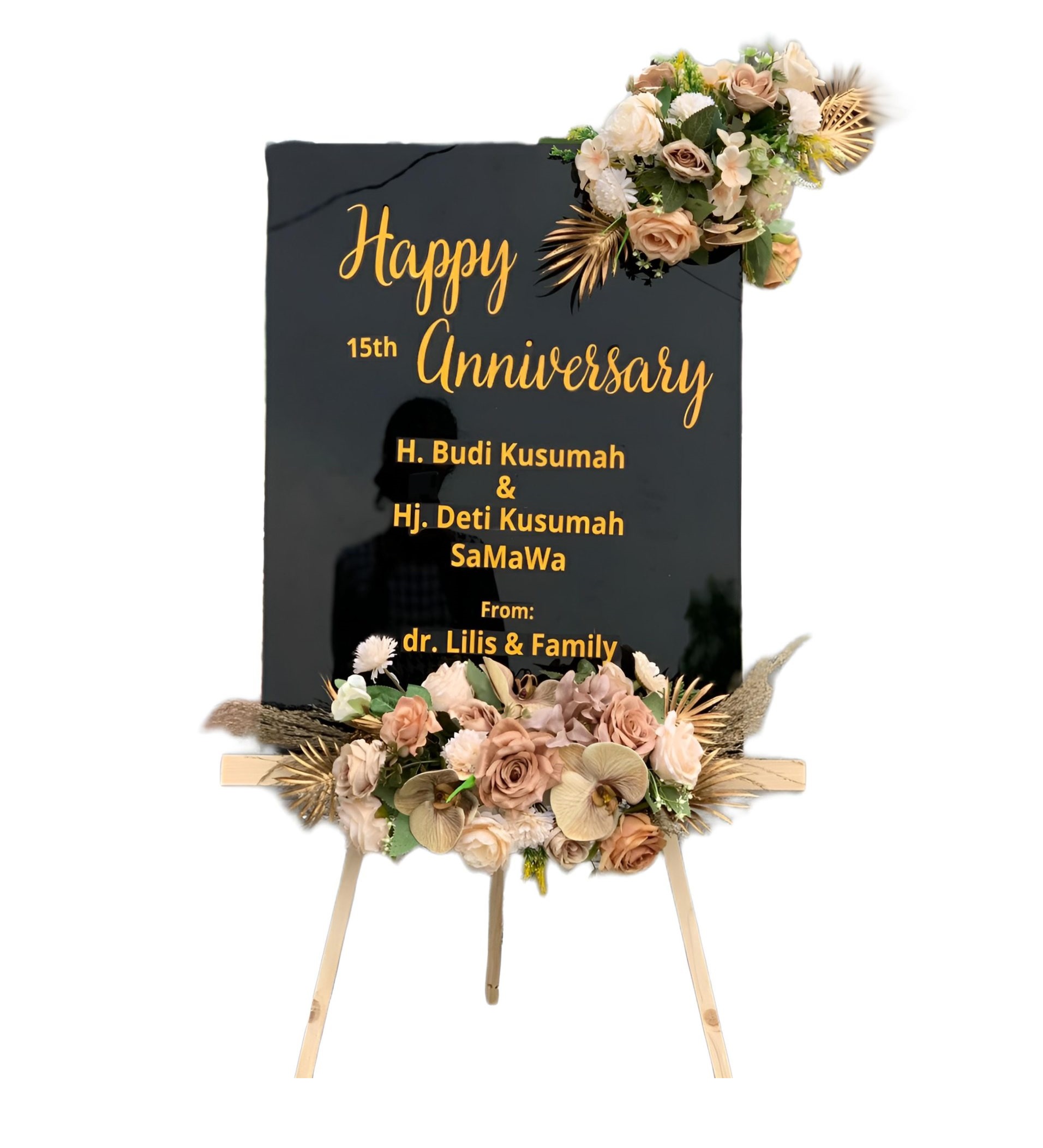 Papan Bunga Akrilik Tenggarang